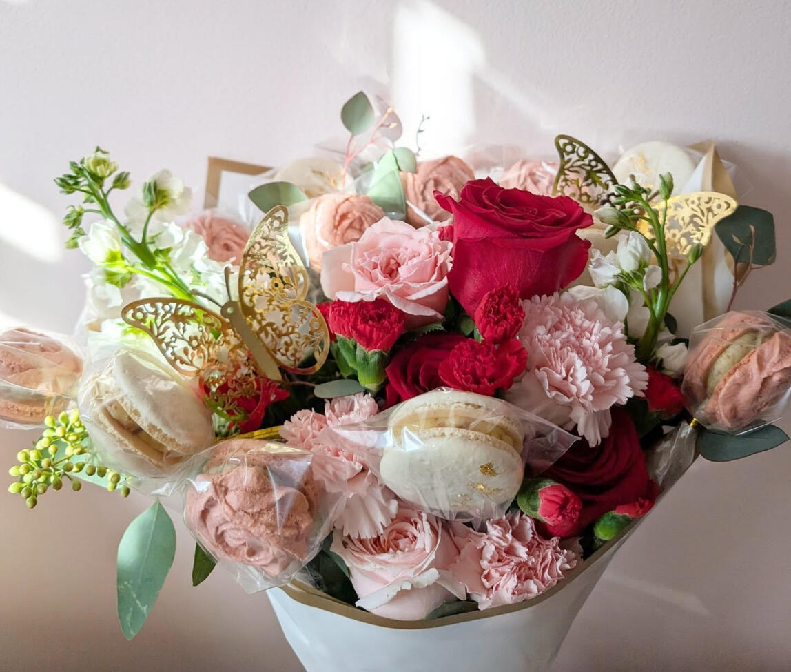 Macaron Flower Bouquet Macaron Flower Bouquet
